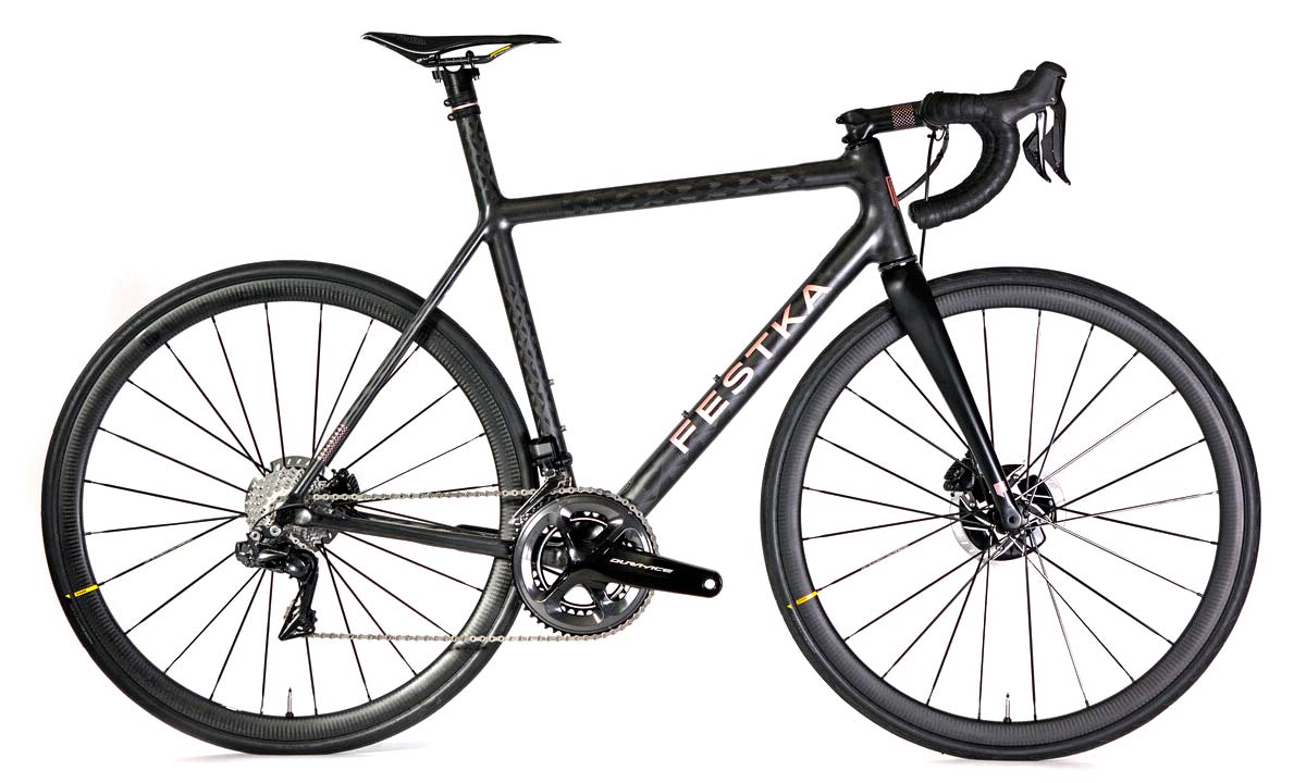 Festka Scalatore Core road bike, lightweight handmade Czech carbon road bike