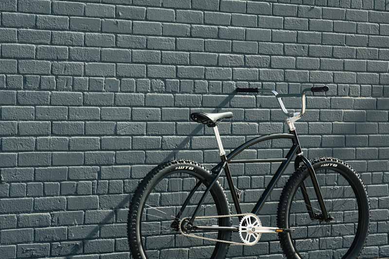 State Bicycle Co. Klunker, rear angle