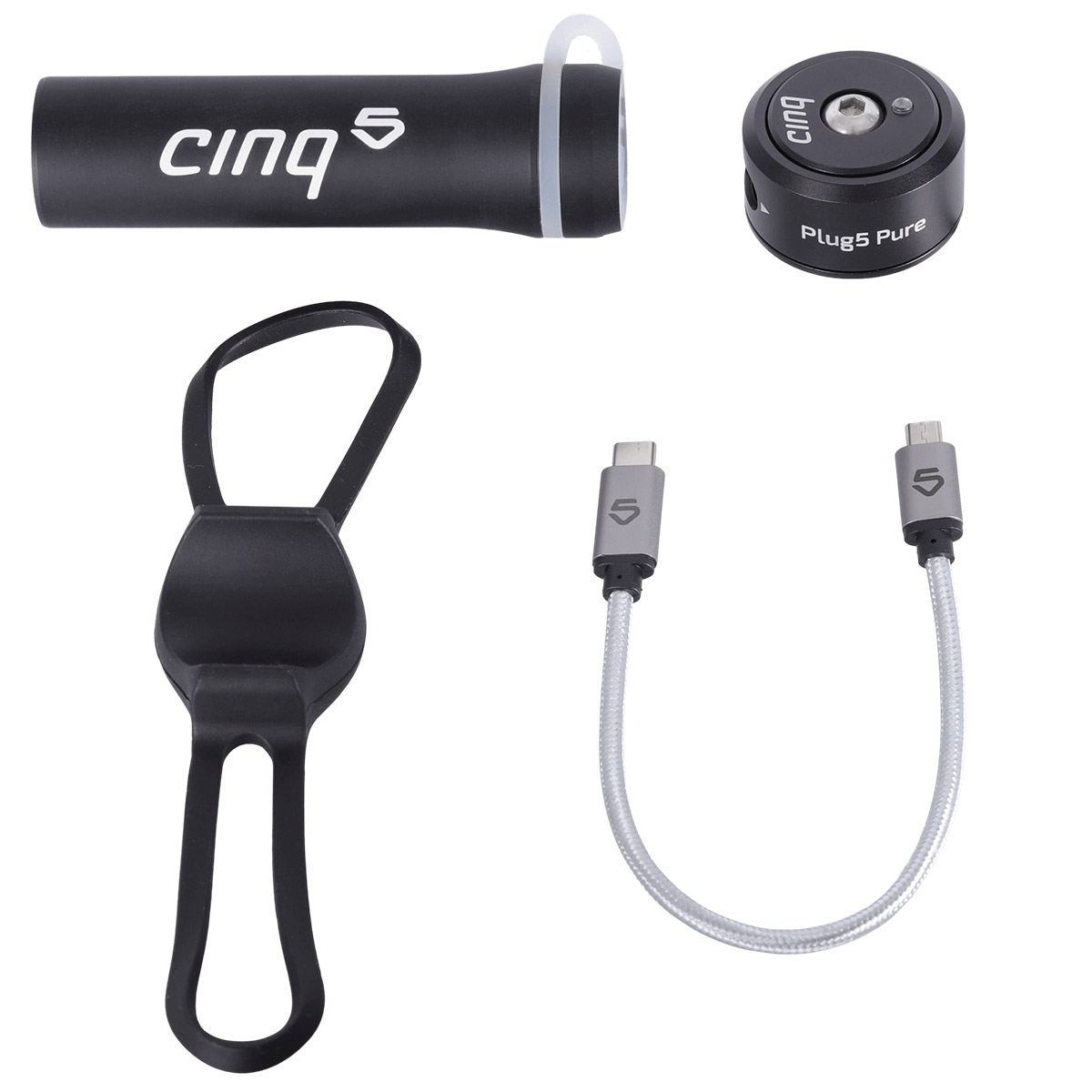 cinq smart power kit combo bikepacking device charging top cap mount