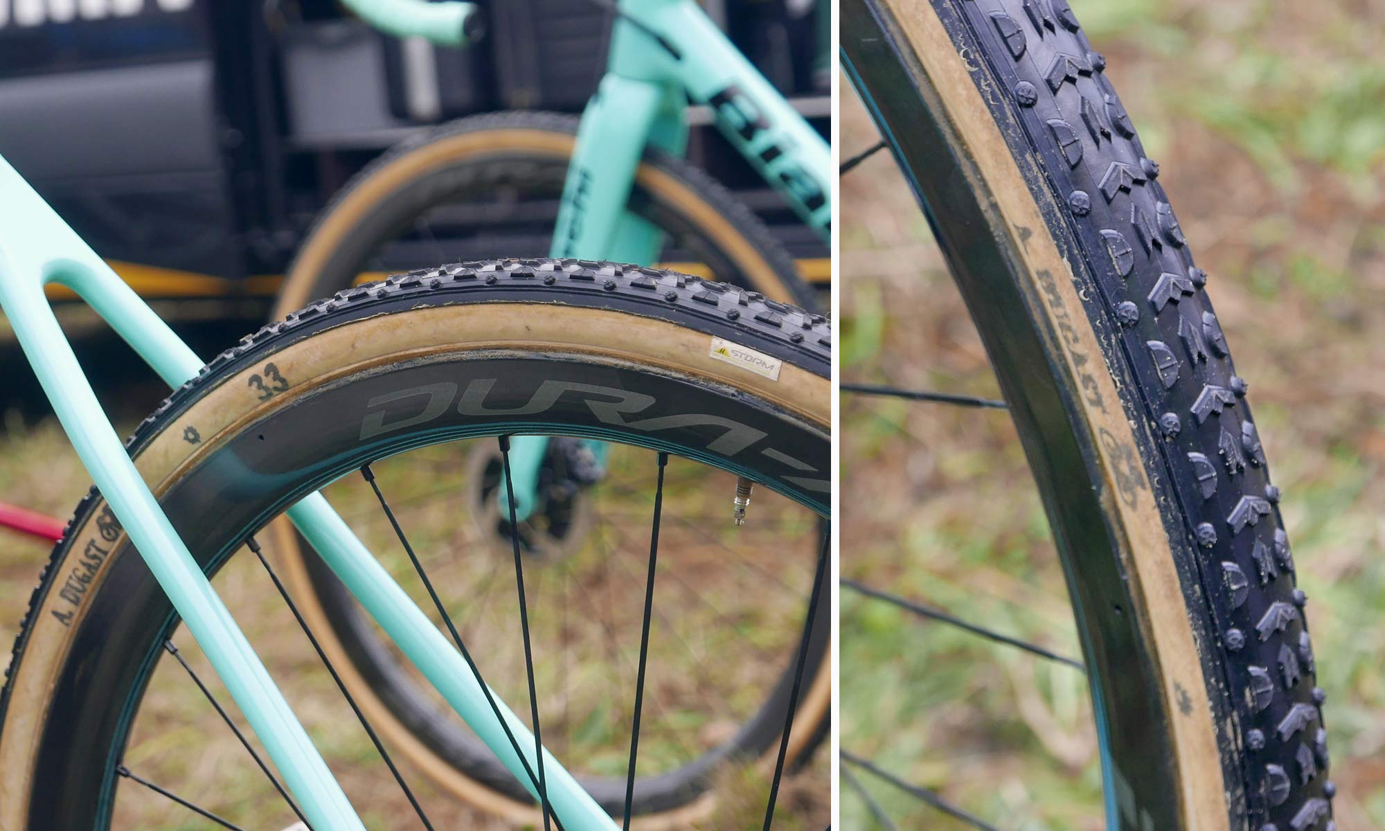CX Pro Bike Check: Bianchi Zolder Pro carbon cyclocross bike, Wout van Aert at UCI Cyclo-Cross World Cup Tabor, Dugast tubulars