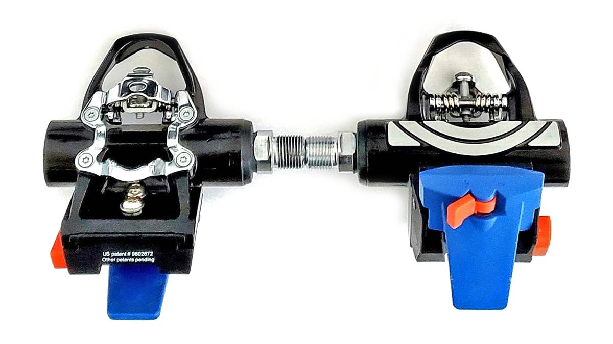 Fit5 universal Indoor Cycle Pedals; Look Delta or Keo, Shimano SPD-SL or SPD, toe-clip compatibility, pair