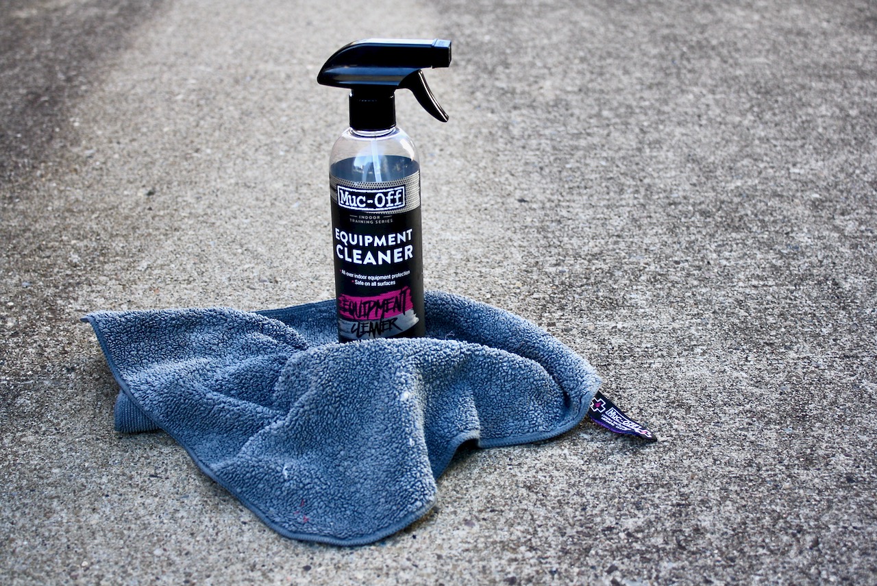 Muc-Off Equipment Cleaner and towel