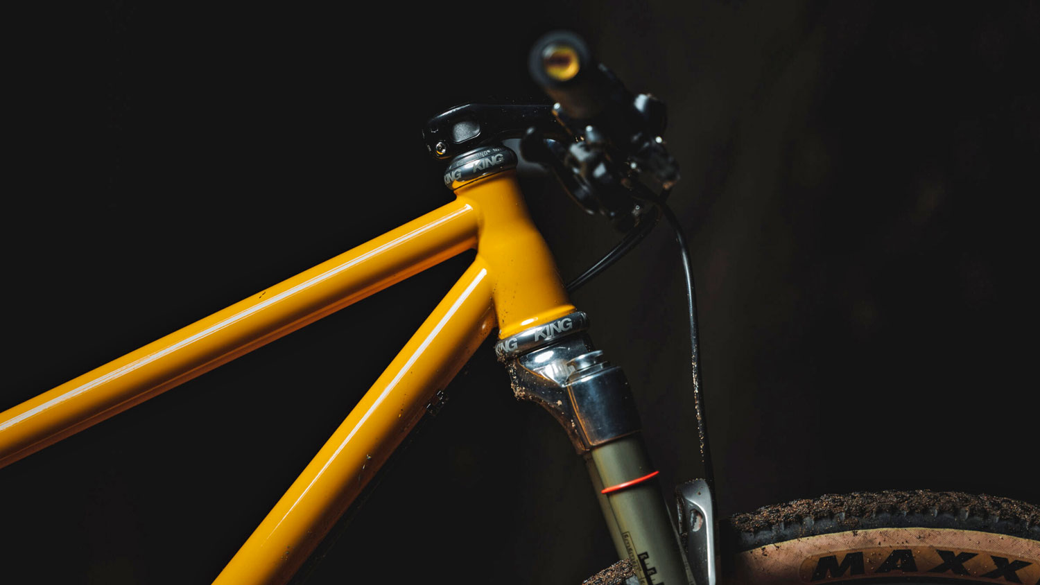 Sour Pasta Party steel XC hardtail mountain bike, tapered headtube