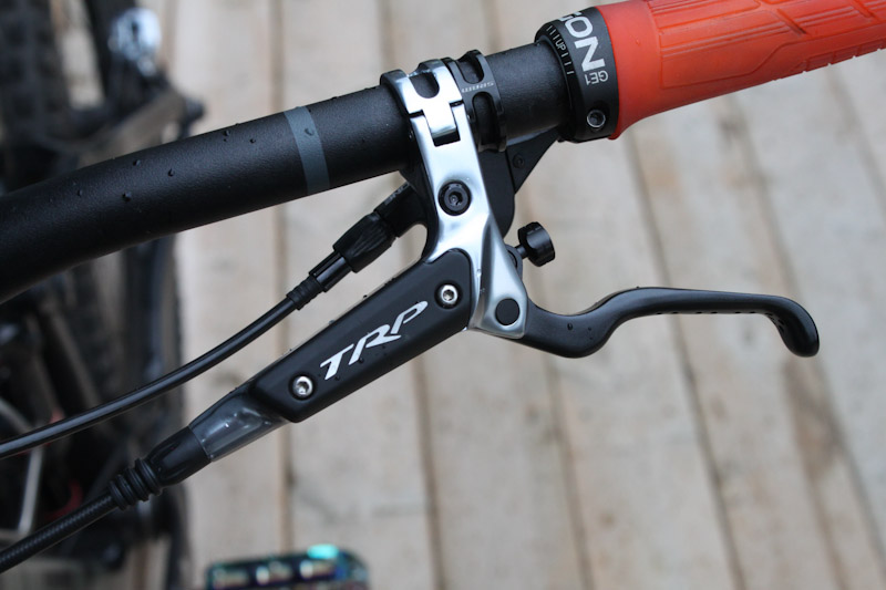 TRP DH-R EVO brakes, lever, top