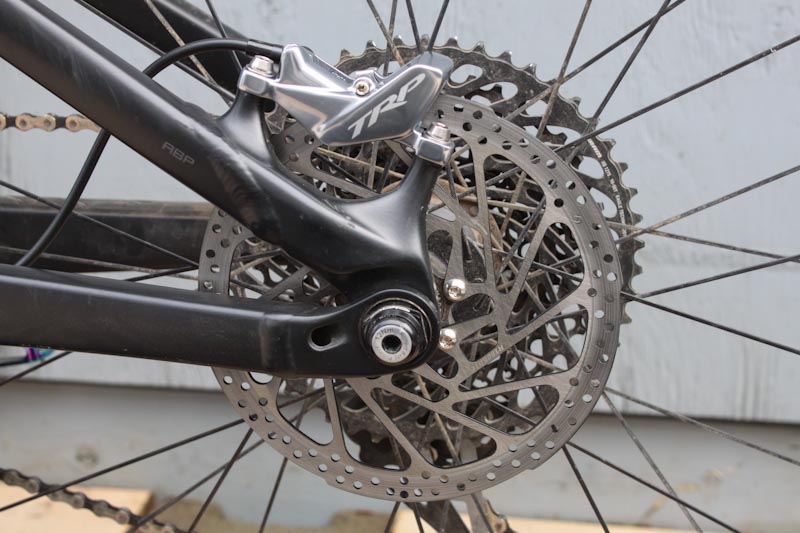 TRP DH-R EVO brakes, rear, side