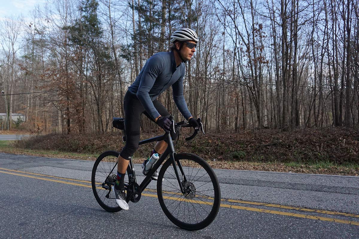 2021 specialized aethos pro lightweight road bike review and action riding photo