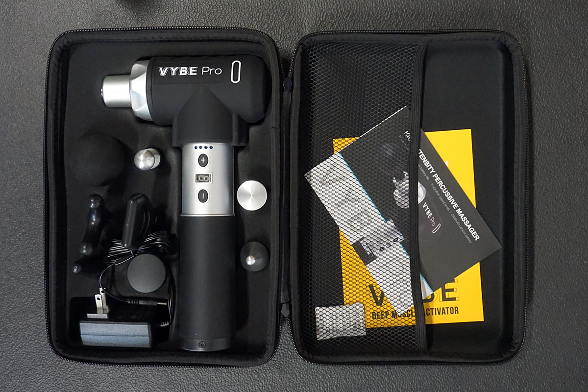 vybe pro massage gun is an affordable percussion massager on amazon
