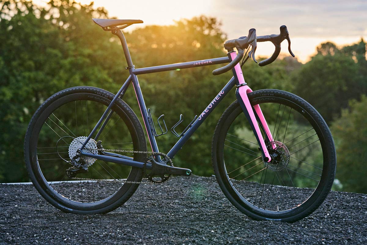 Jaegher Hurricane Unlimited custom steel gravel bikes, Campy Ekar 1x13 mechanical complete