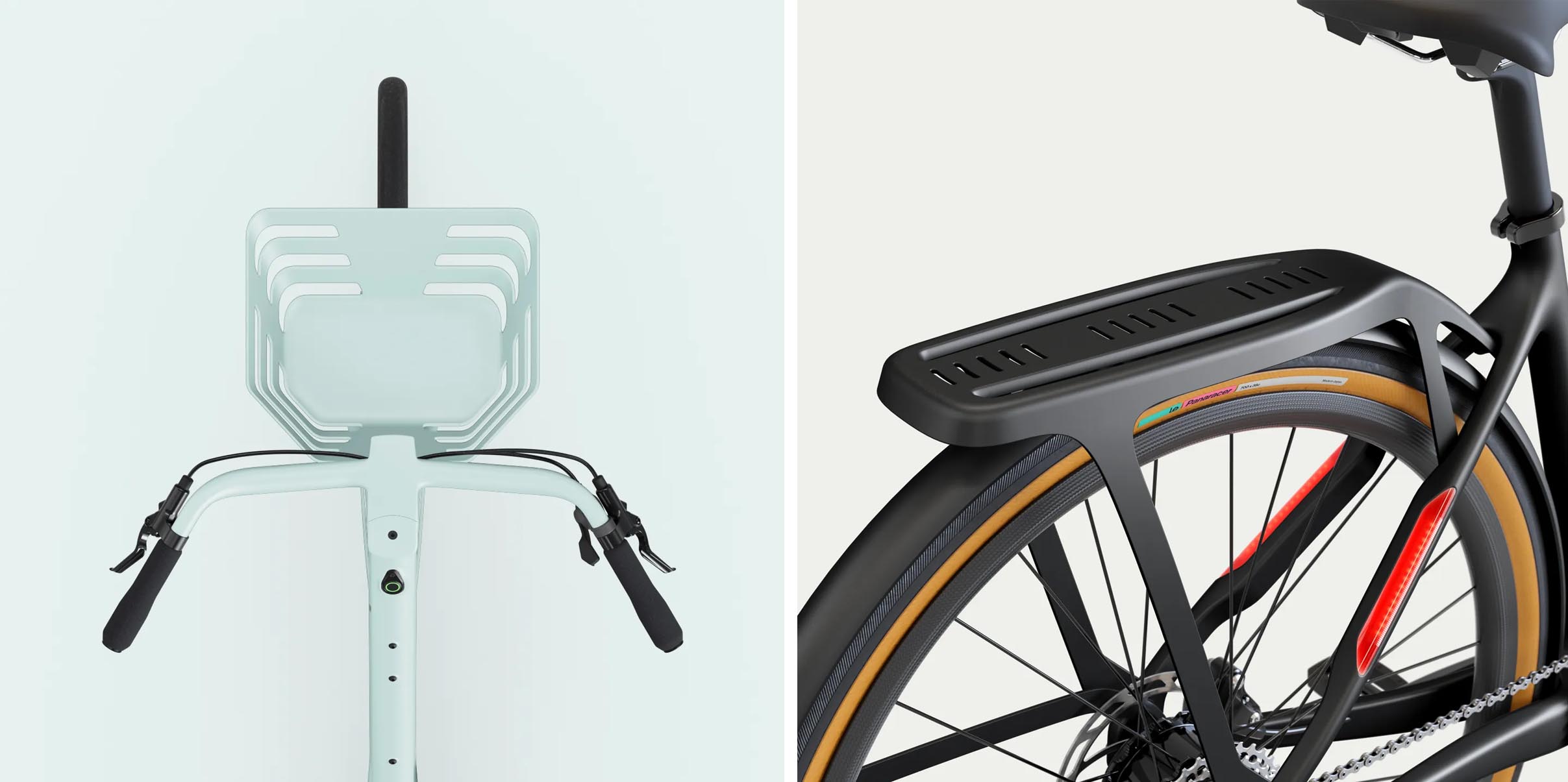Lemond dutch carbon fiber e-bike basket and rack