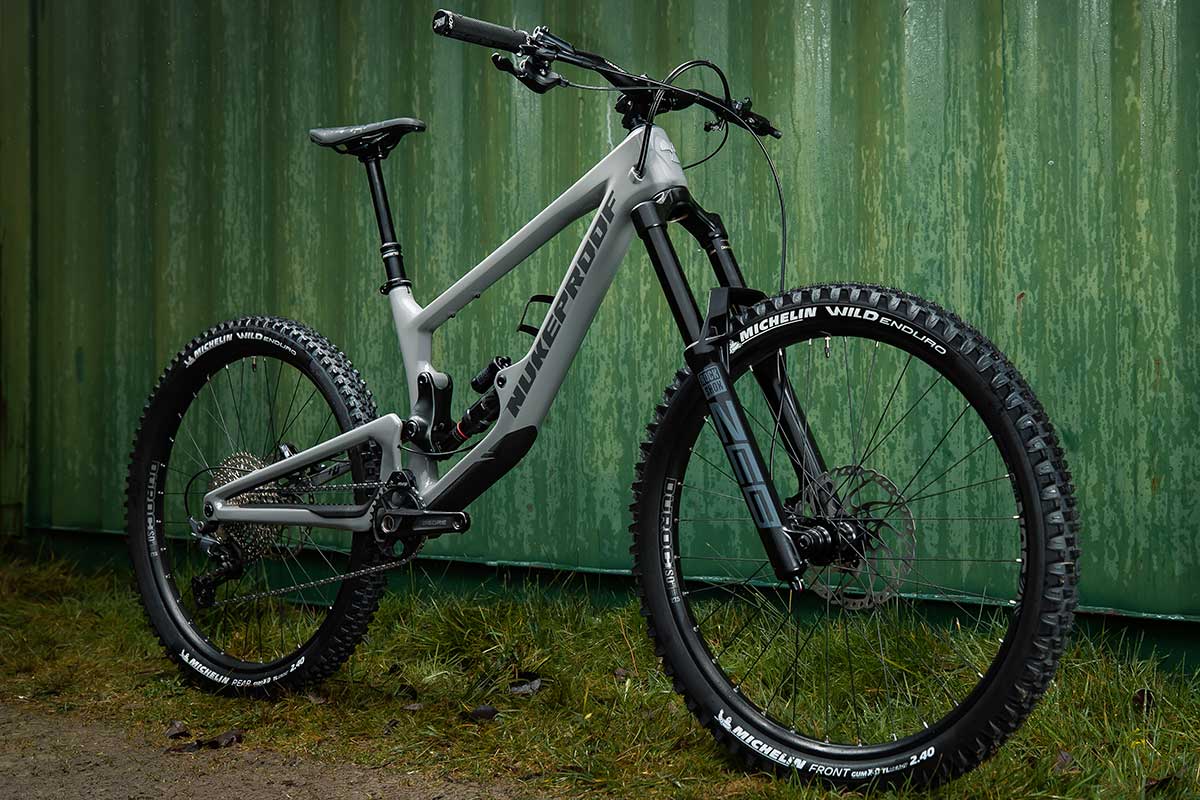 nukeproof giga 275c super enduro bike 180mm travel