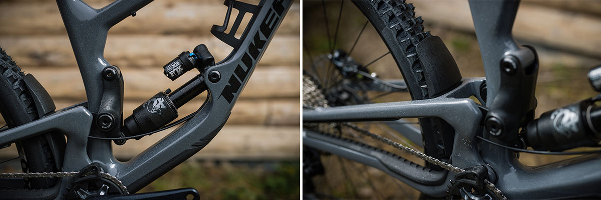 nukeproof giga frame protected chainstay seatstay downtube rubber protectors