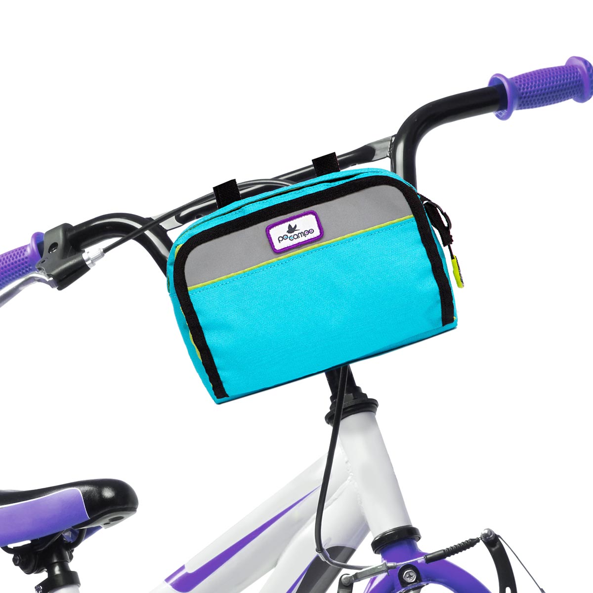 Po Campo kids handlebar bag on bike