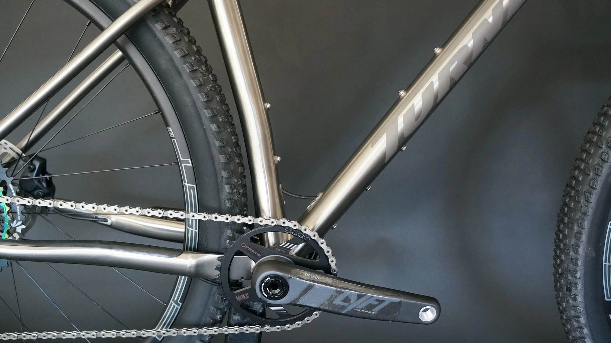 Turner Nitrous titanium hardtail frame crankset