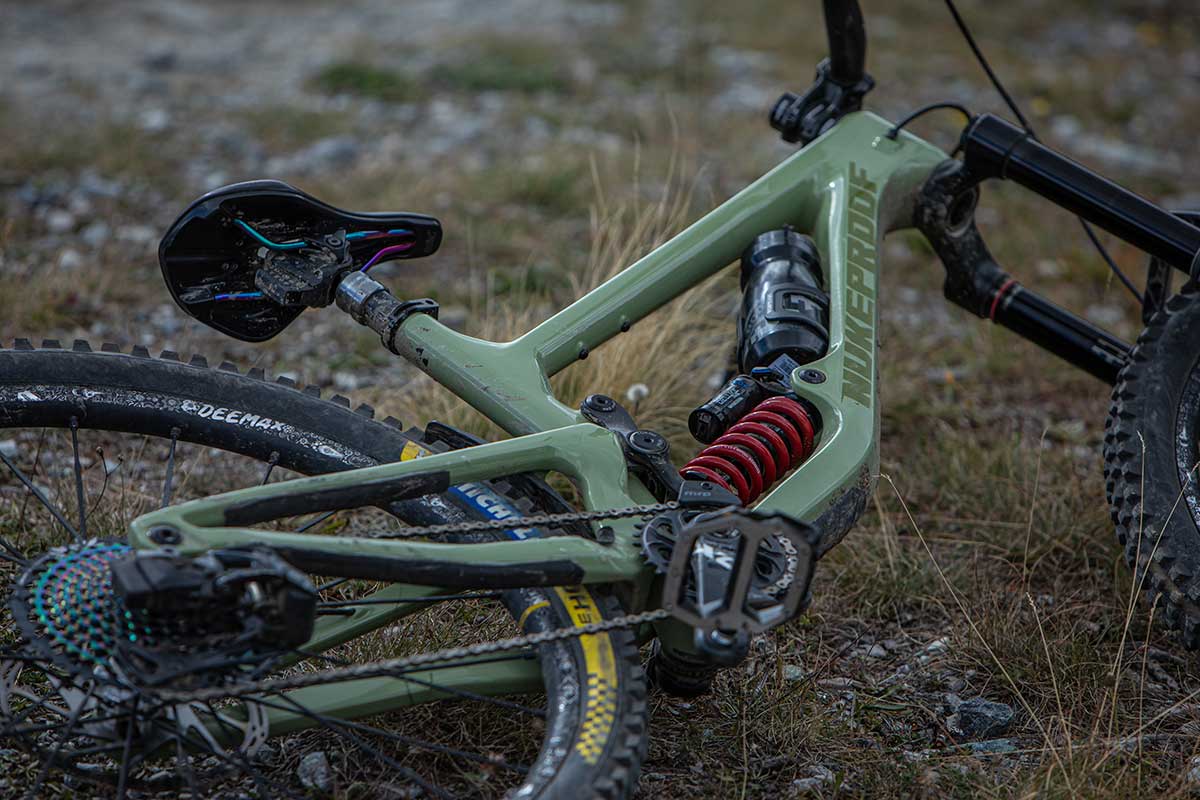 elliot heap nukeproof giga coil shock + progressive suspension setting