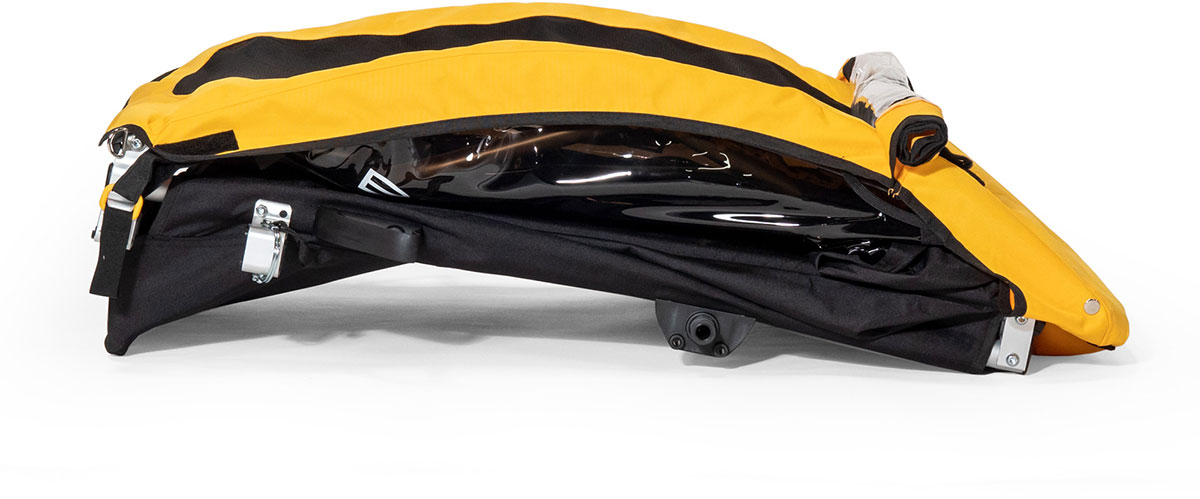 burley bee folds packs down flat transport