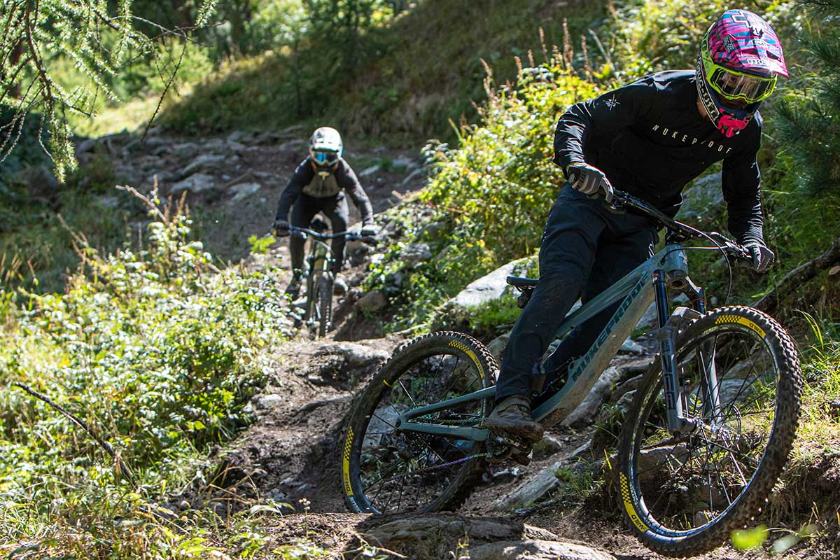 elliot heap rides all-new nukeproof giga zermatt switzerland