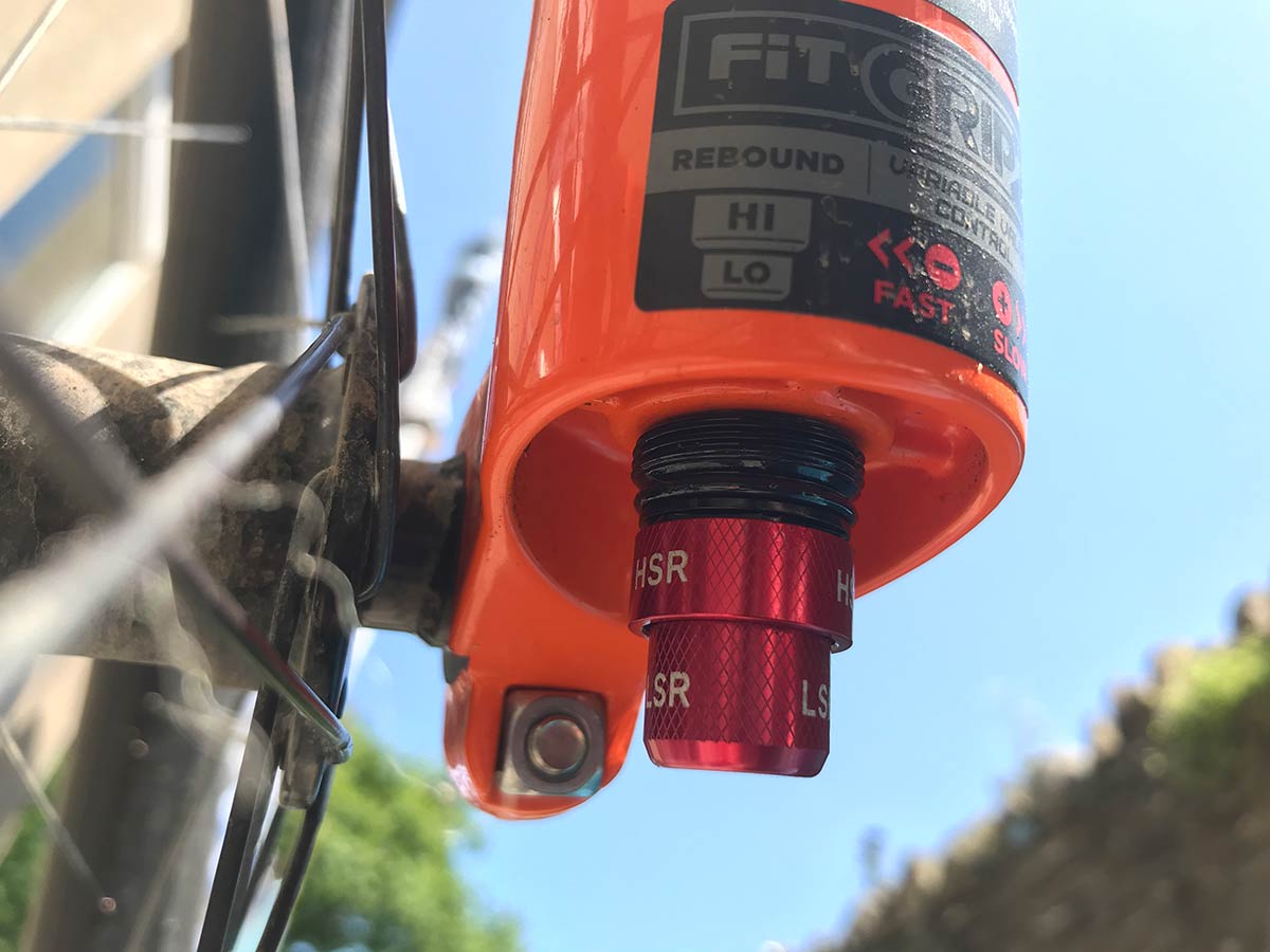 fox float 38 fork rebound adjustment dials hsr lsr clicks
