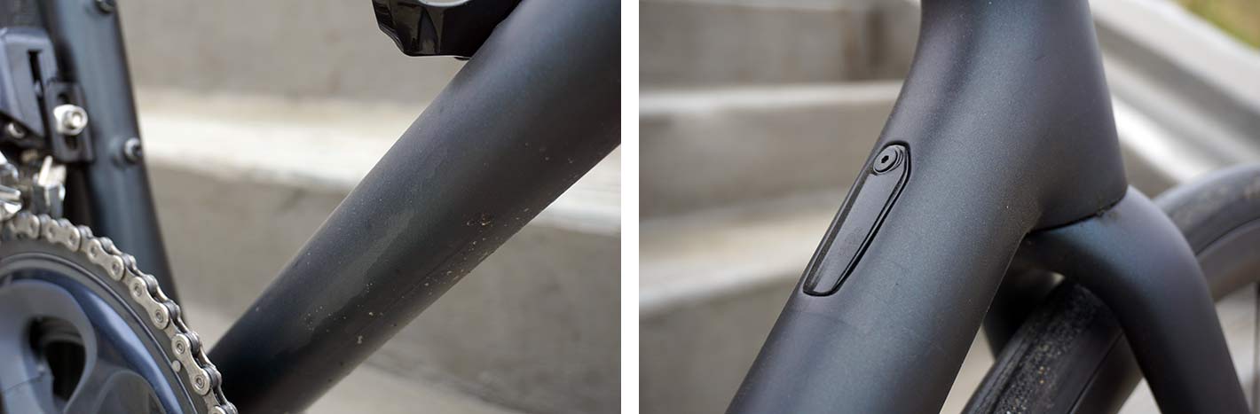 specialized aethos pro ultregra di2 road bike closeup frame details