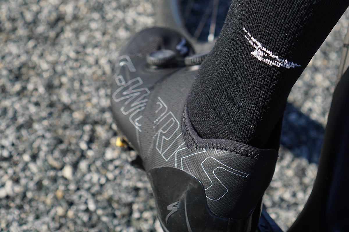 specialized s-works ares road cycling shoes being reviewed and ridden