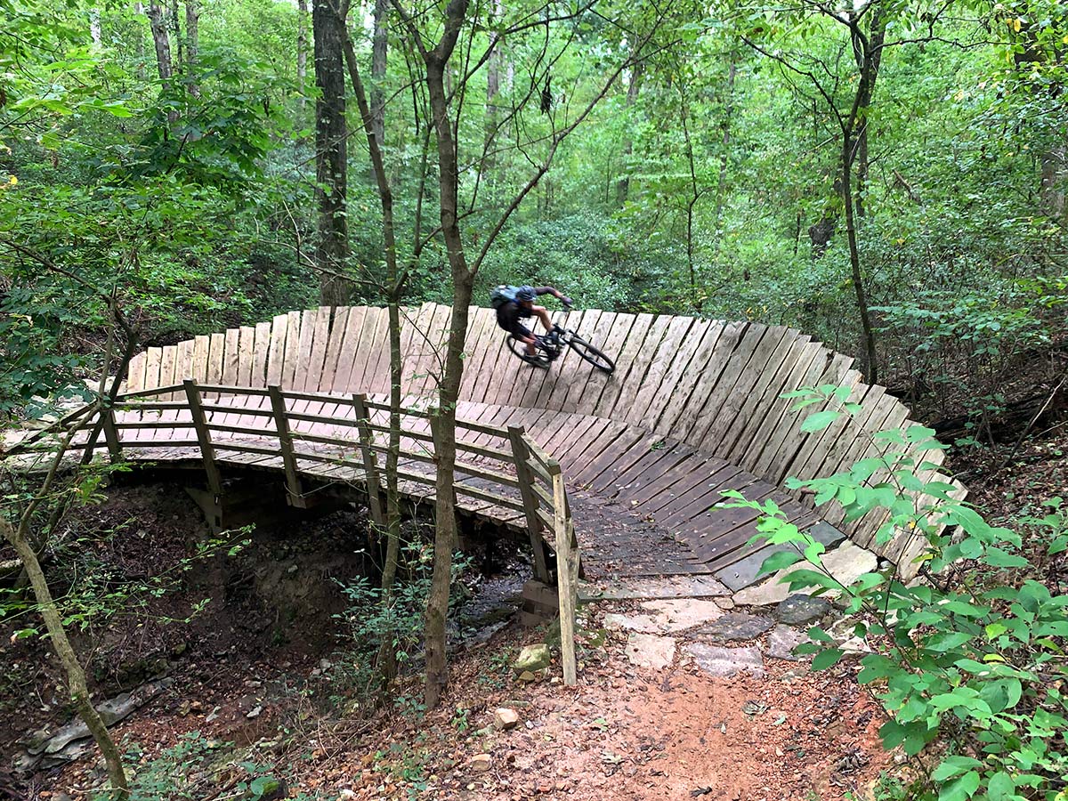 mountain biking at coler mtb preserve and park in bentonville