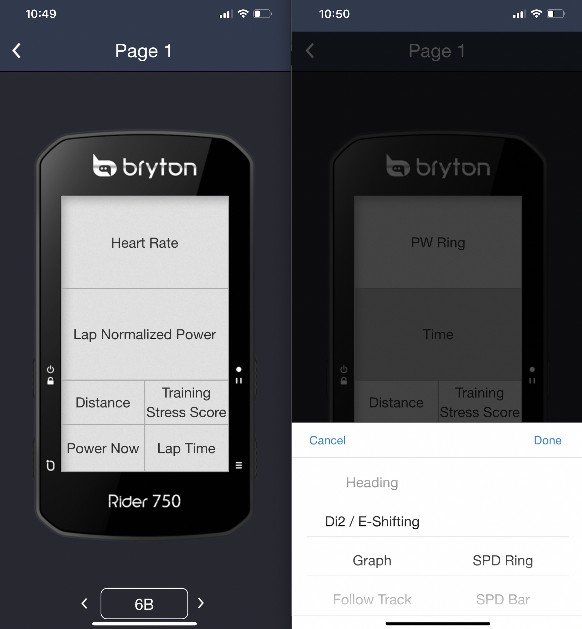 Bryton Rider 750 Review Cell phone setup