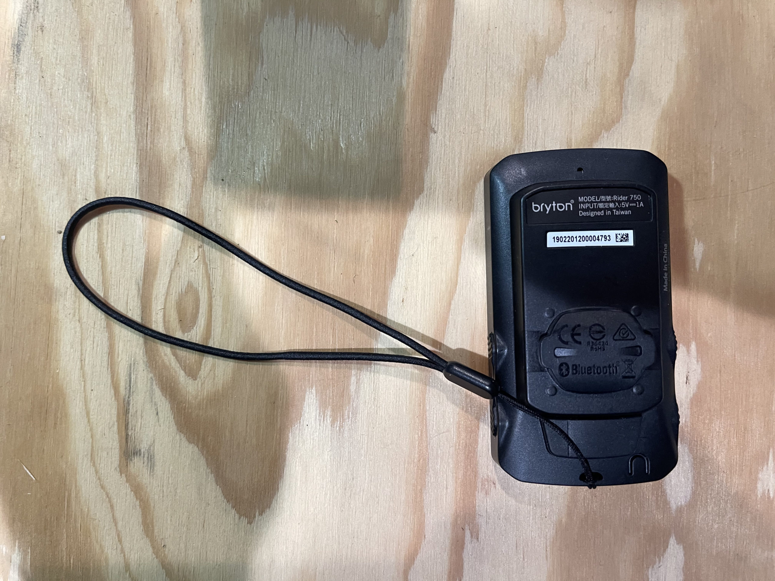 Bryton Rider 750 Review unit backside