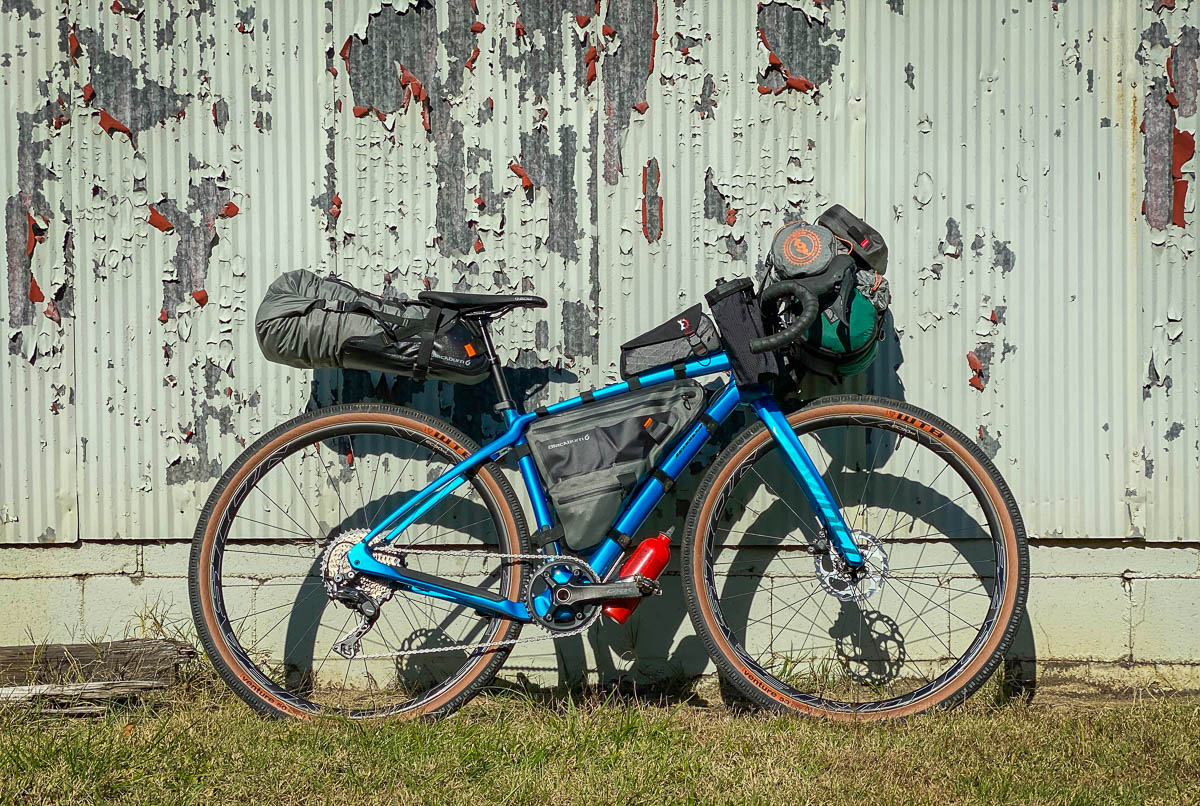 Easton EC90 AX gravel wheels as bike packing