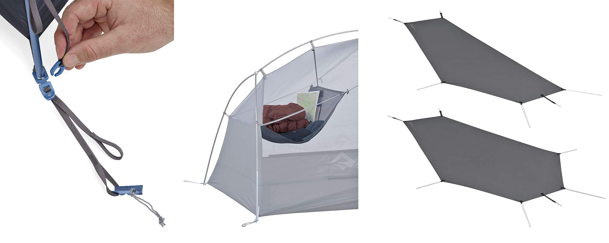 Sea to Summit Alto and Telos TR lightweight tents, Tension Ridge modular 3-season ultralight bikepacking tent, in the details