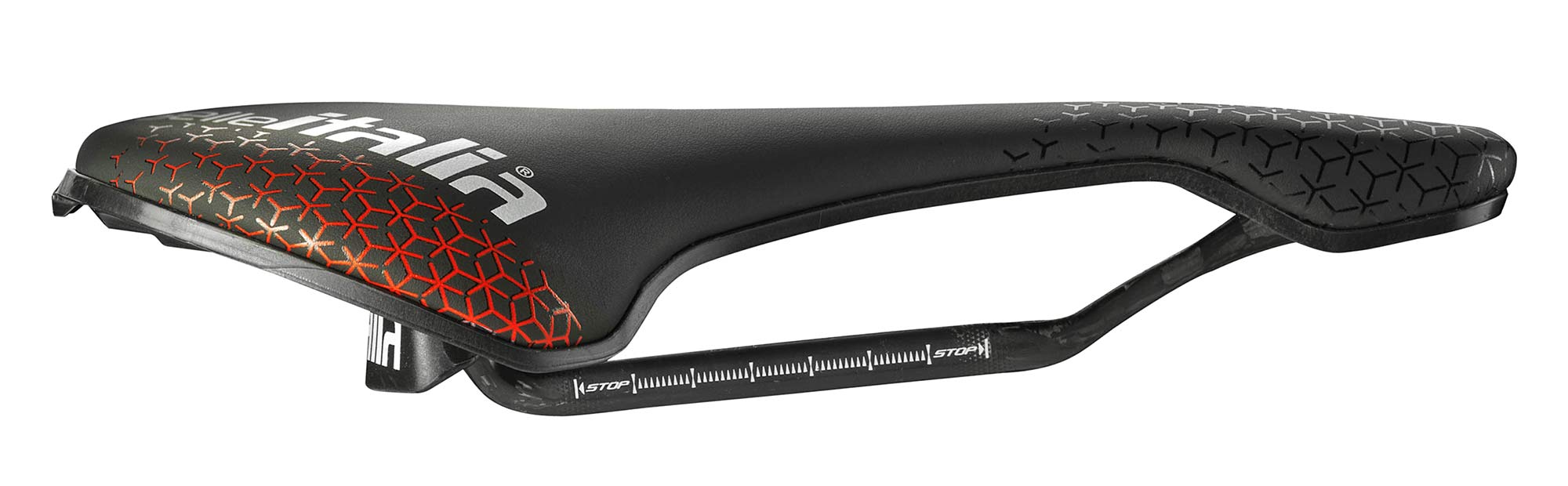 Selle Italia Flite Boost Pro Team Kit Carbonio Superflow road saddle, side profile