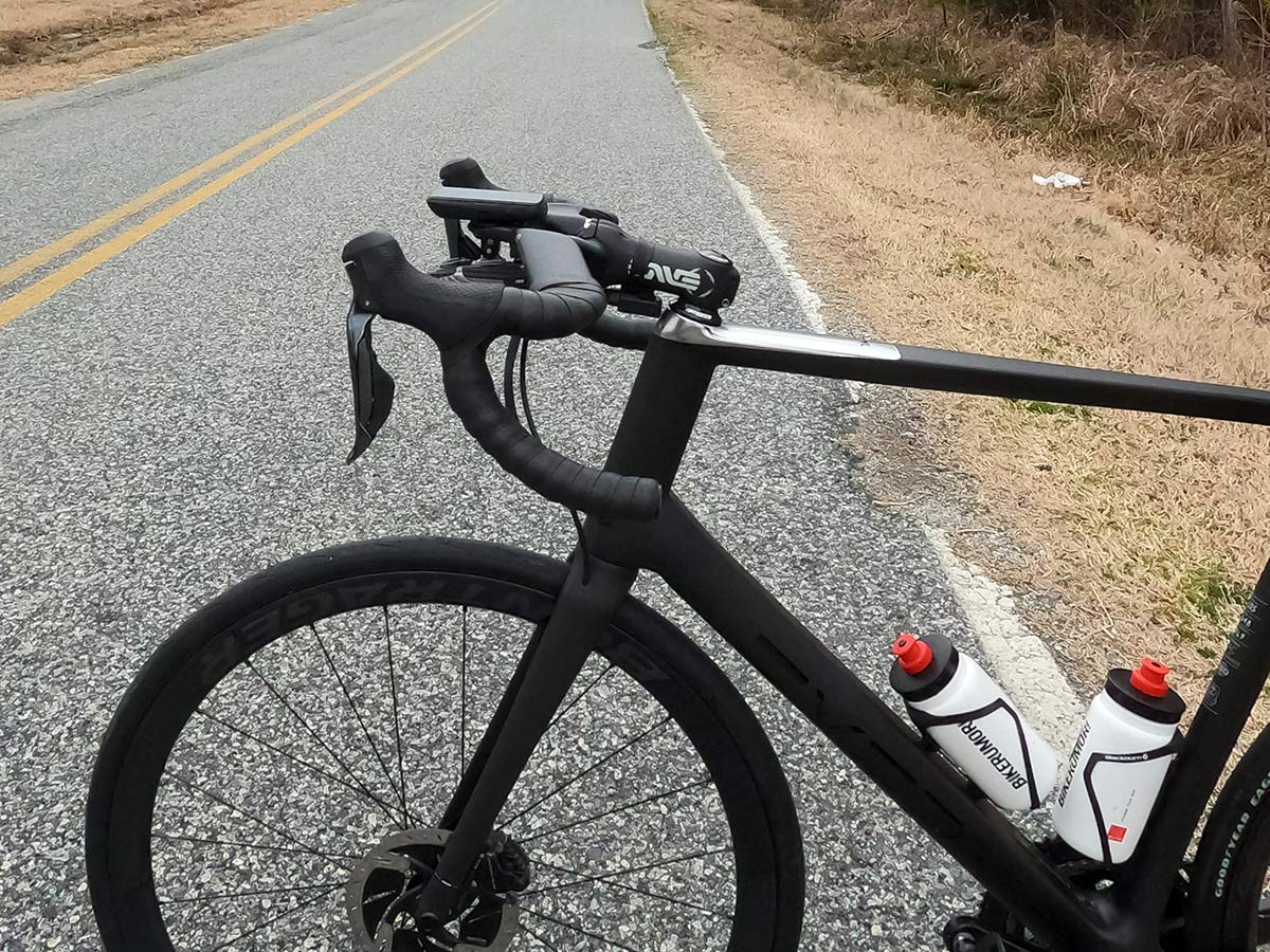 coefficient wave rr bars shown installed on road bike