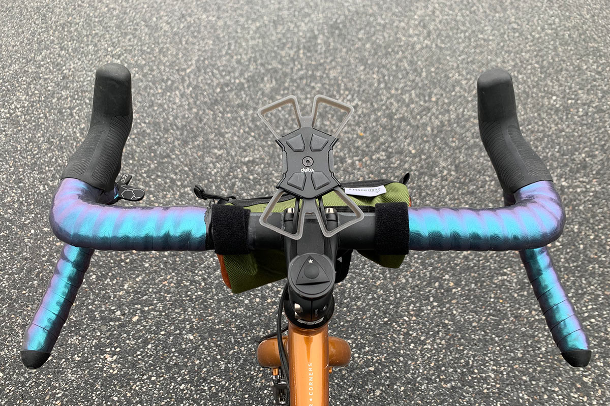 delta x mount pro bicycle smartphone mount for steerer cap