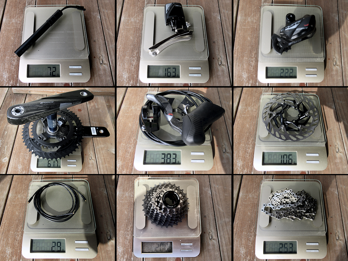 FSA WE Groupset real weights