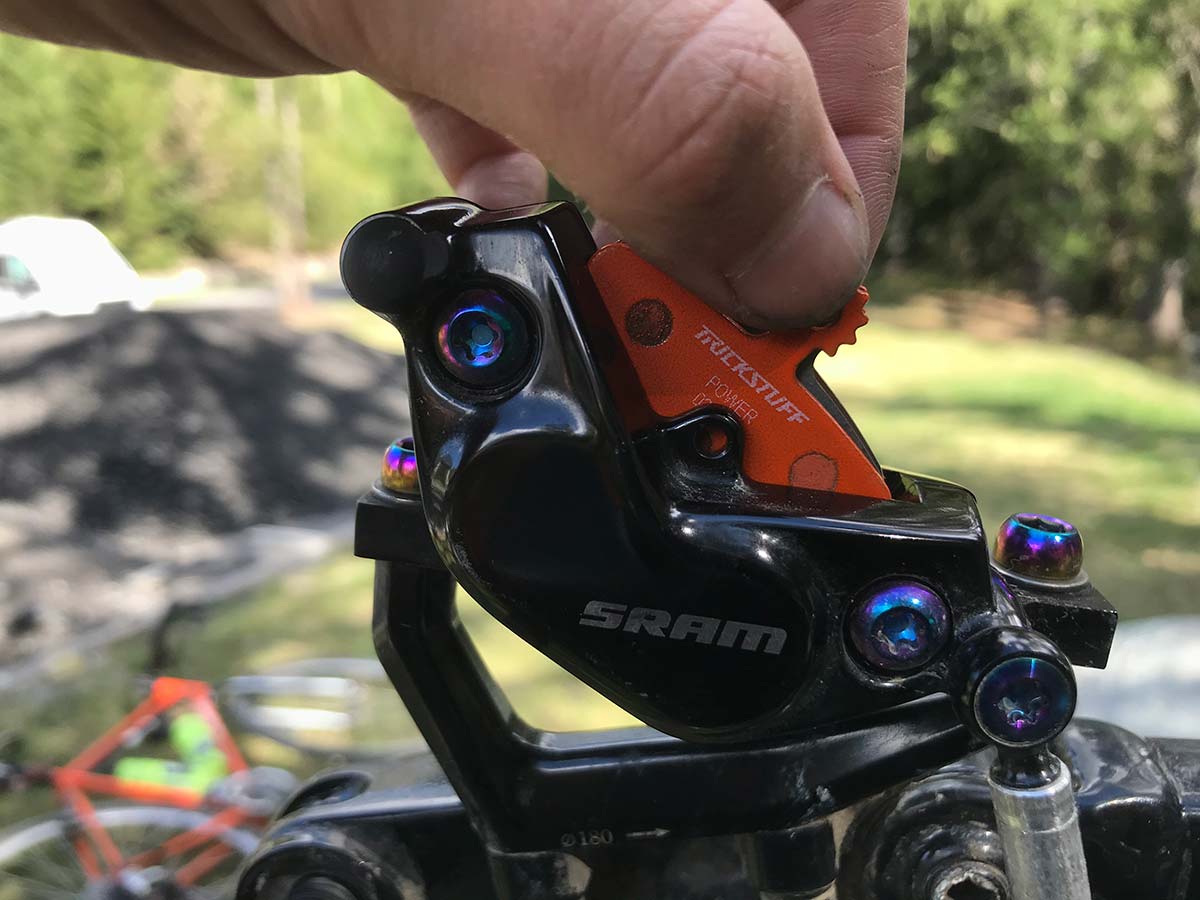 trickstuff power 840 pads very powerful compound sram code brakes