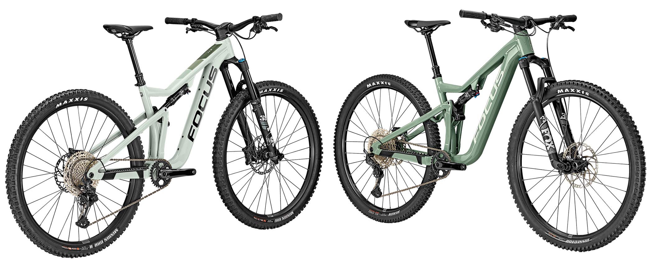 2021 Focus THRON 130mm trail & JAM150mm all-mountain bikes, affordable alloy MTB trail bike, head to head