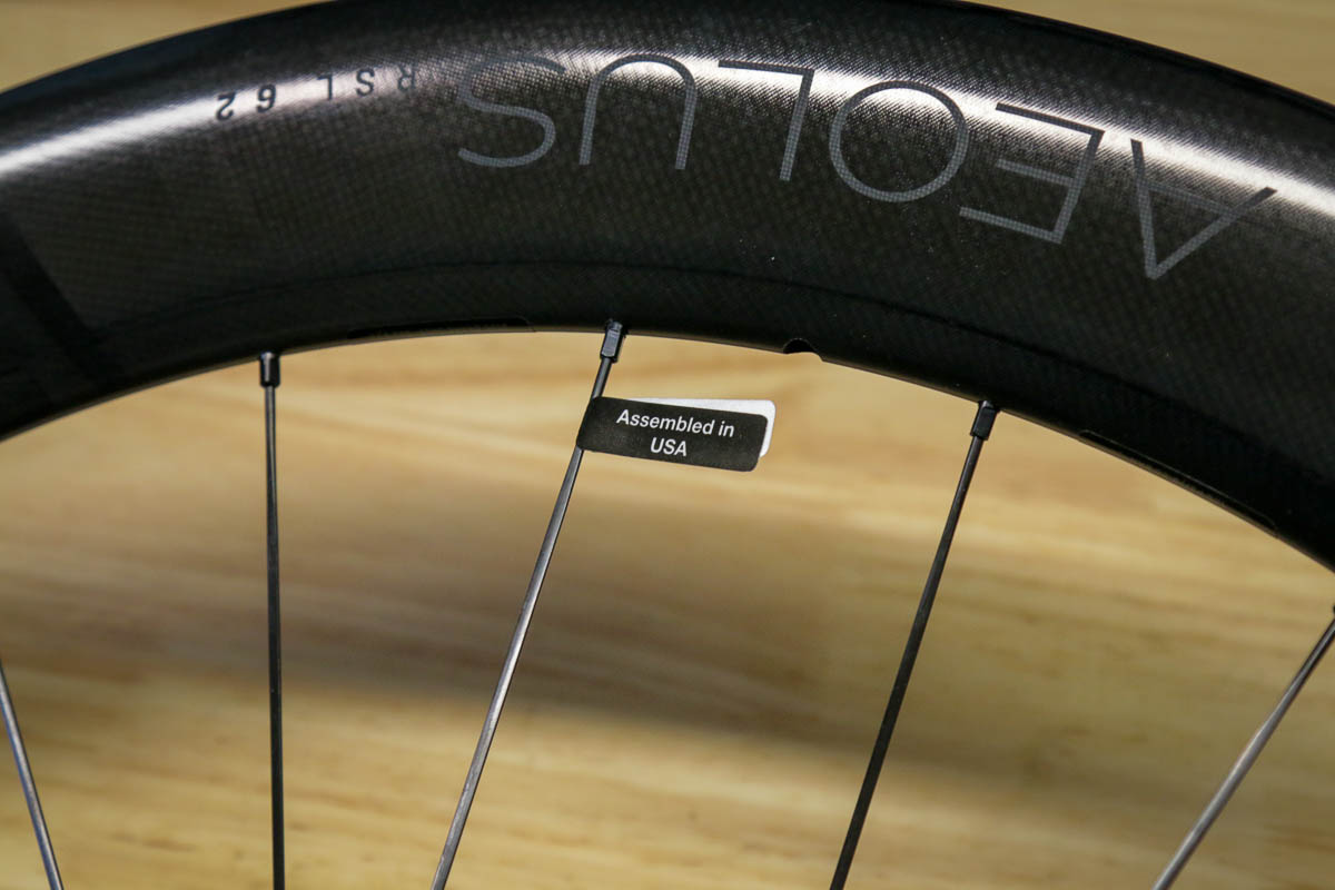 Bontrager Aeolus RSL road wheels assembled in US