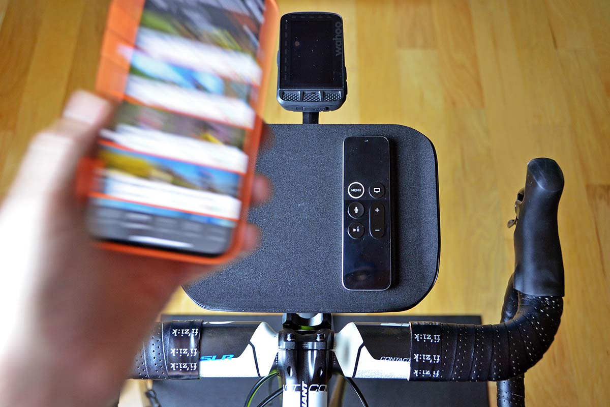 Foothill Trainer Tray, lightweight US-made phone remote snack holder for indoor training, extra out-front mount