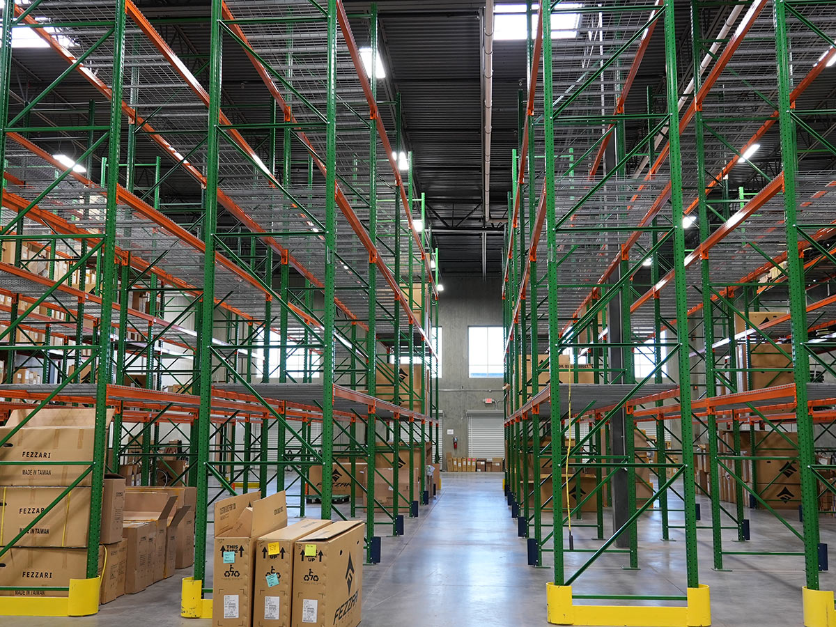 fezzari headquarters tour of warehouse with empty shelves because they are out of stock