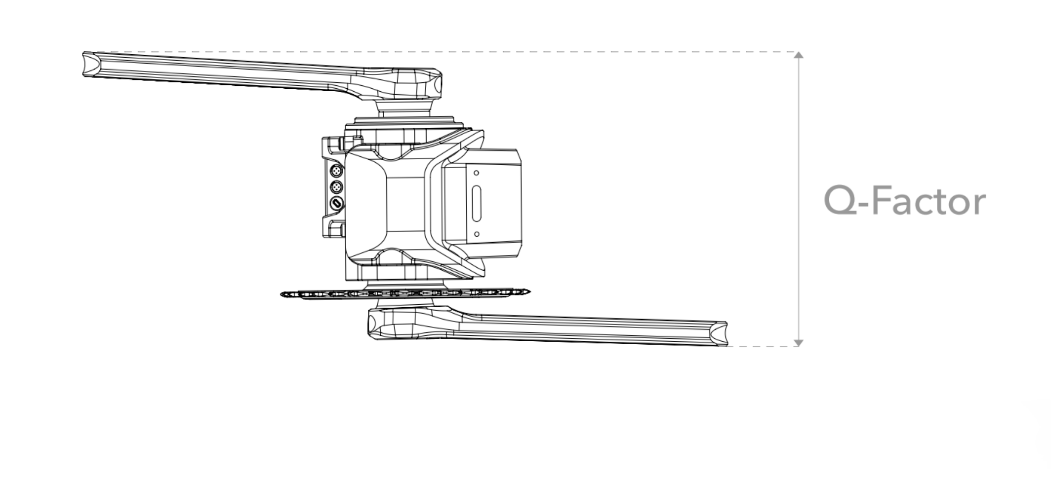 ROTOR eKAPIC crankset Q-Factor
