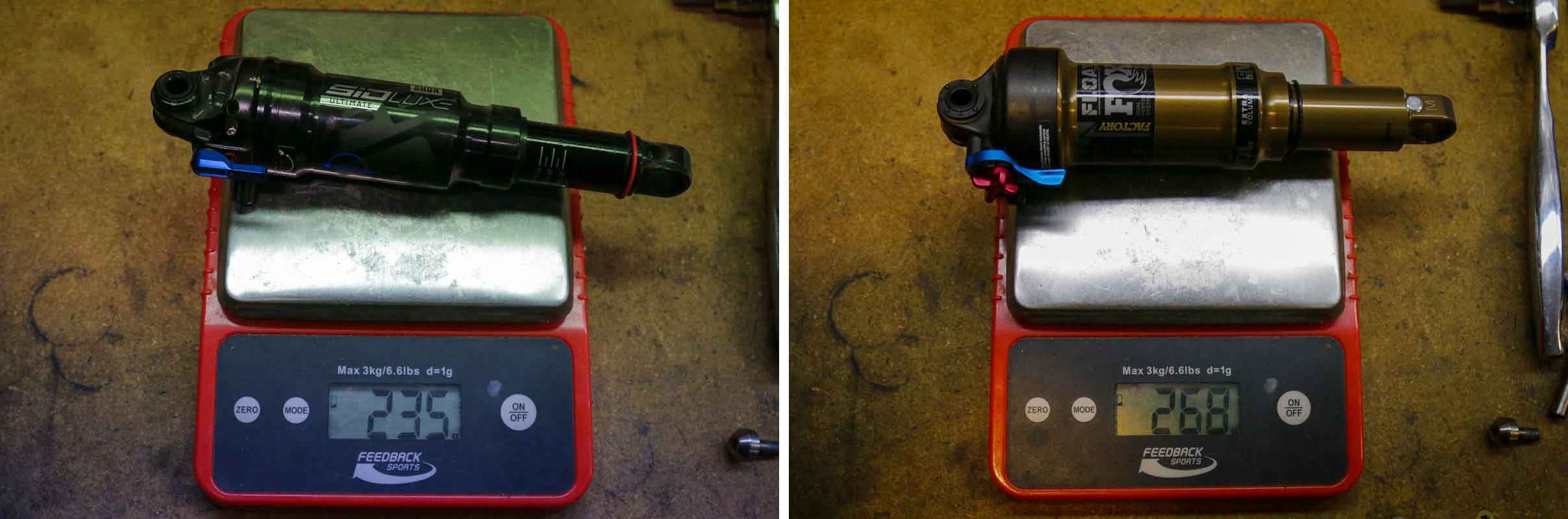 RockShox SID Lux vs Fox Float actual weight