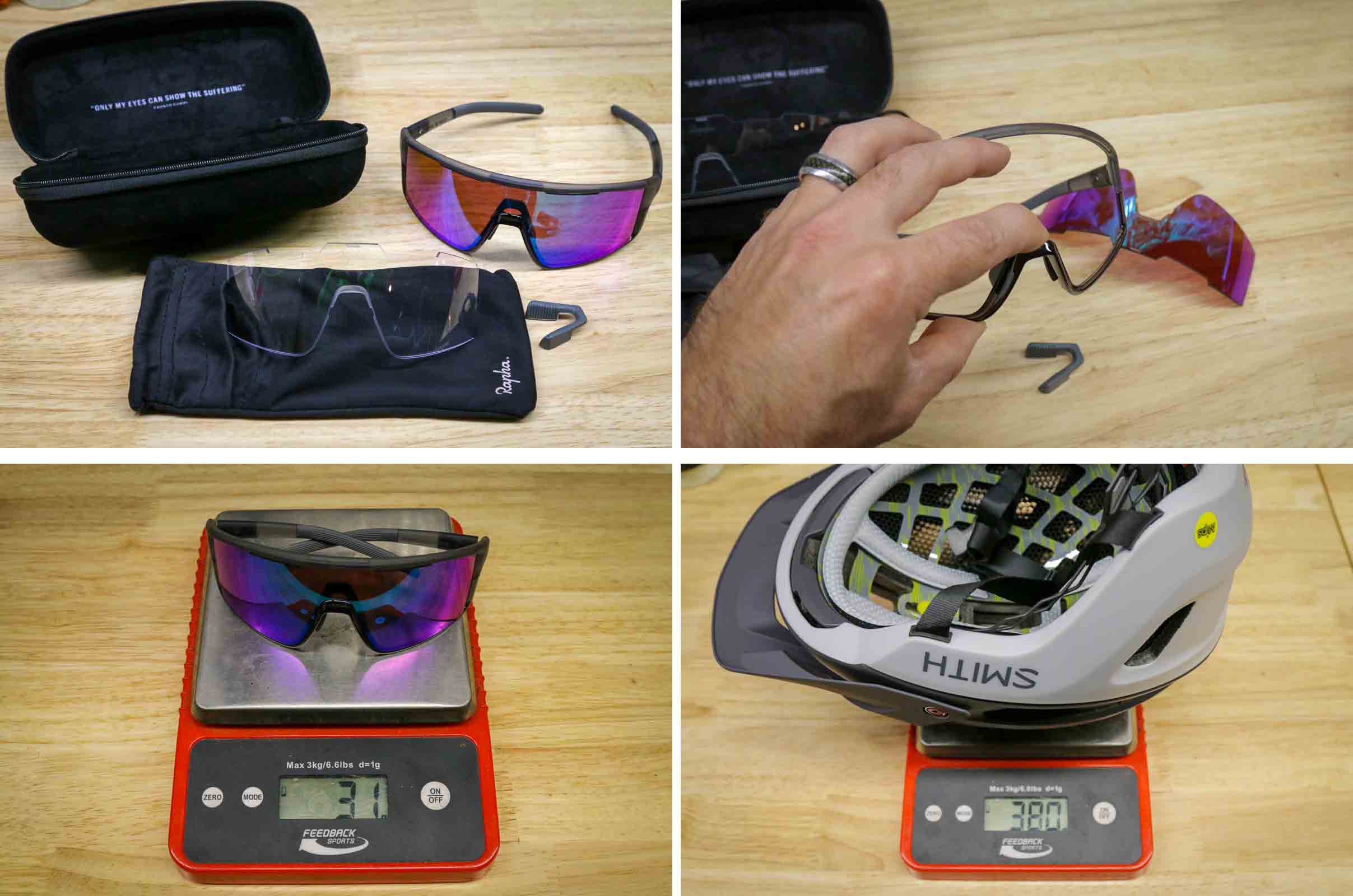 Rapha Performance Trailwear sunglass details