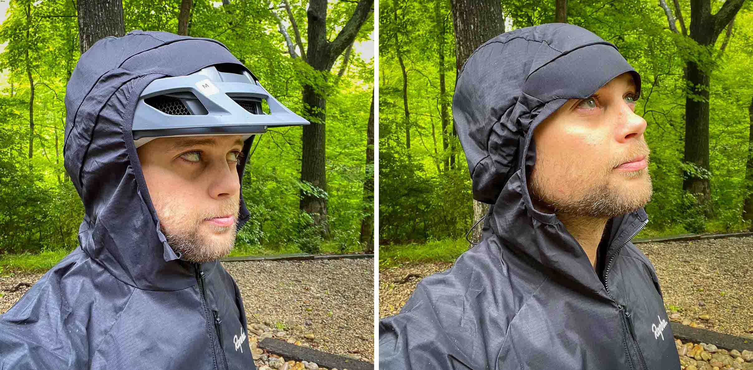 Rapha Performance Trailwear jacket hood