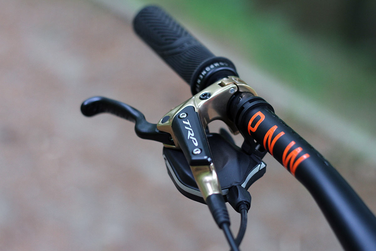 lewis buchanan 2022 norco range pro bike check trp dh-r evo brakes gold