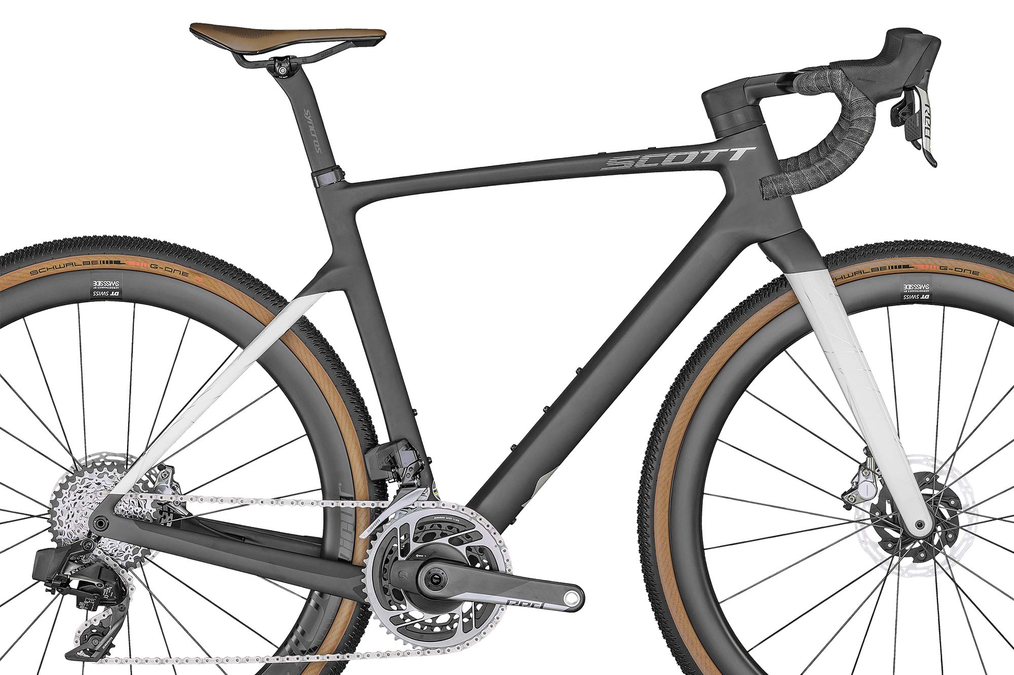 2022 Scott Addict Gravel aero integrated carbon gravel bike, Tuned HMX detail