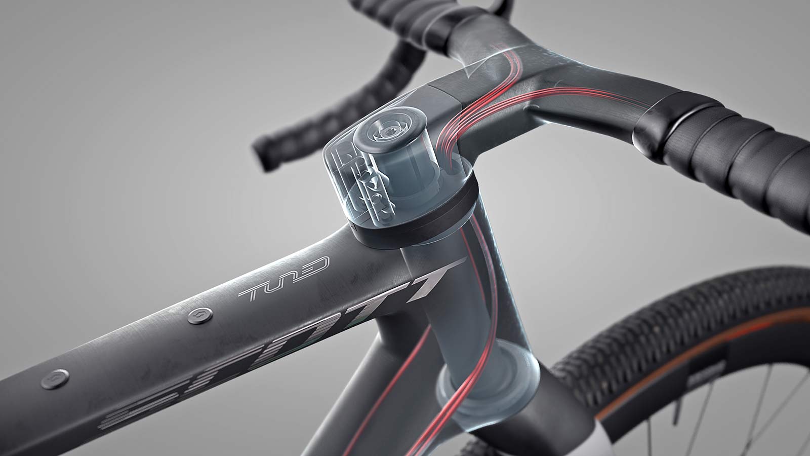 2022 Scott Addict Gravel aero integrated carbon gravel bike, internal routing