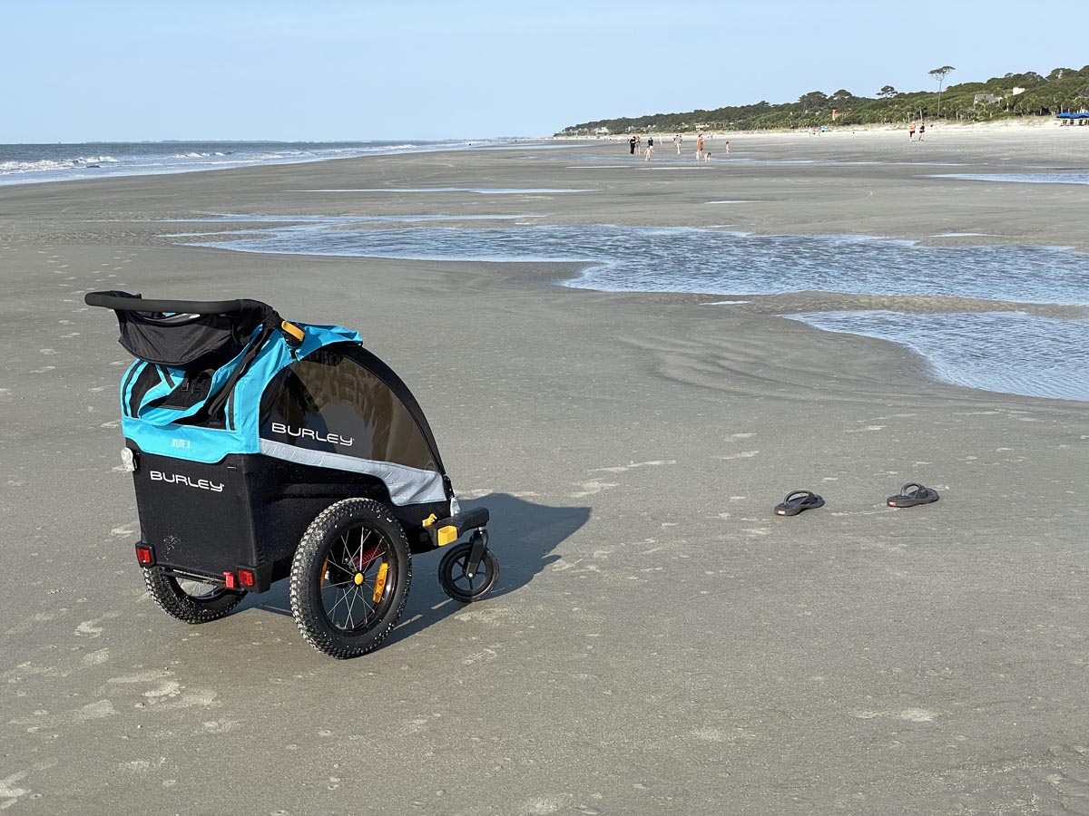 Burley D'Lite X at the beach