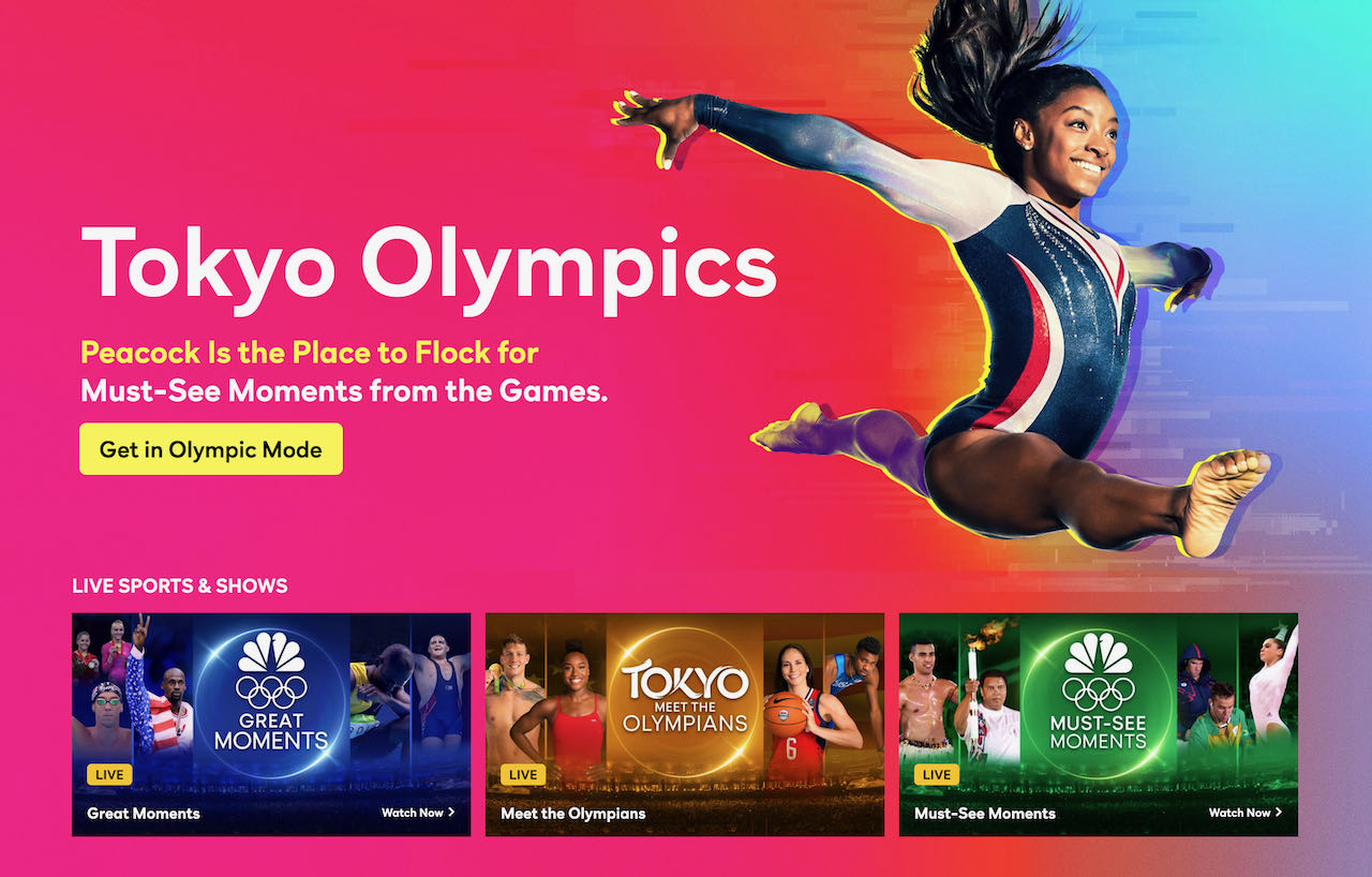 Peacock Olympics coverage Cycling