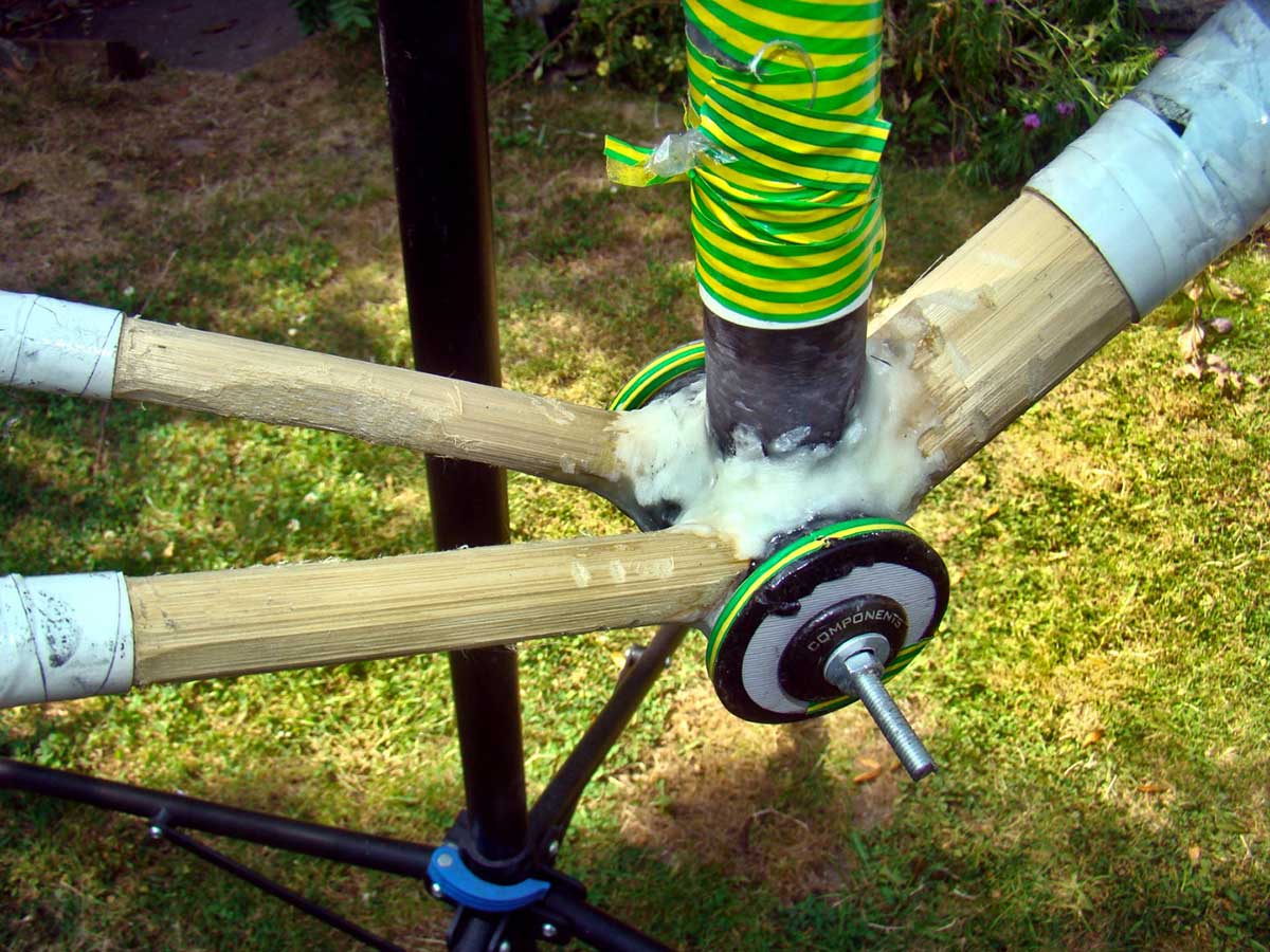 earthbound bikes bamboo gravel bike frame clearance limited due to straight tubes