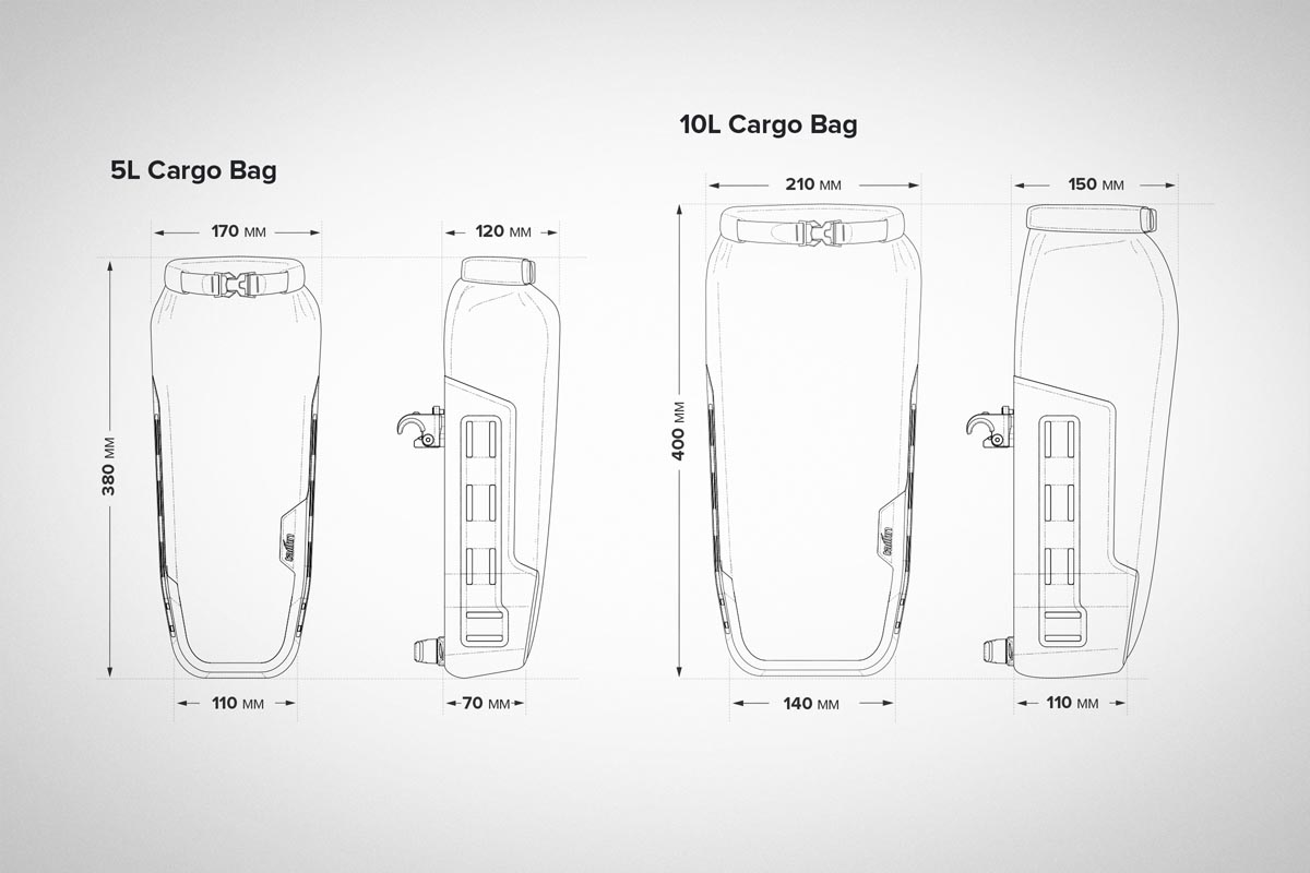 Tailfin Mini Pannier specs