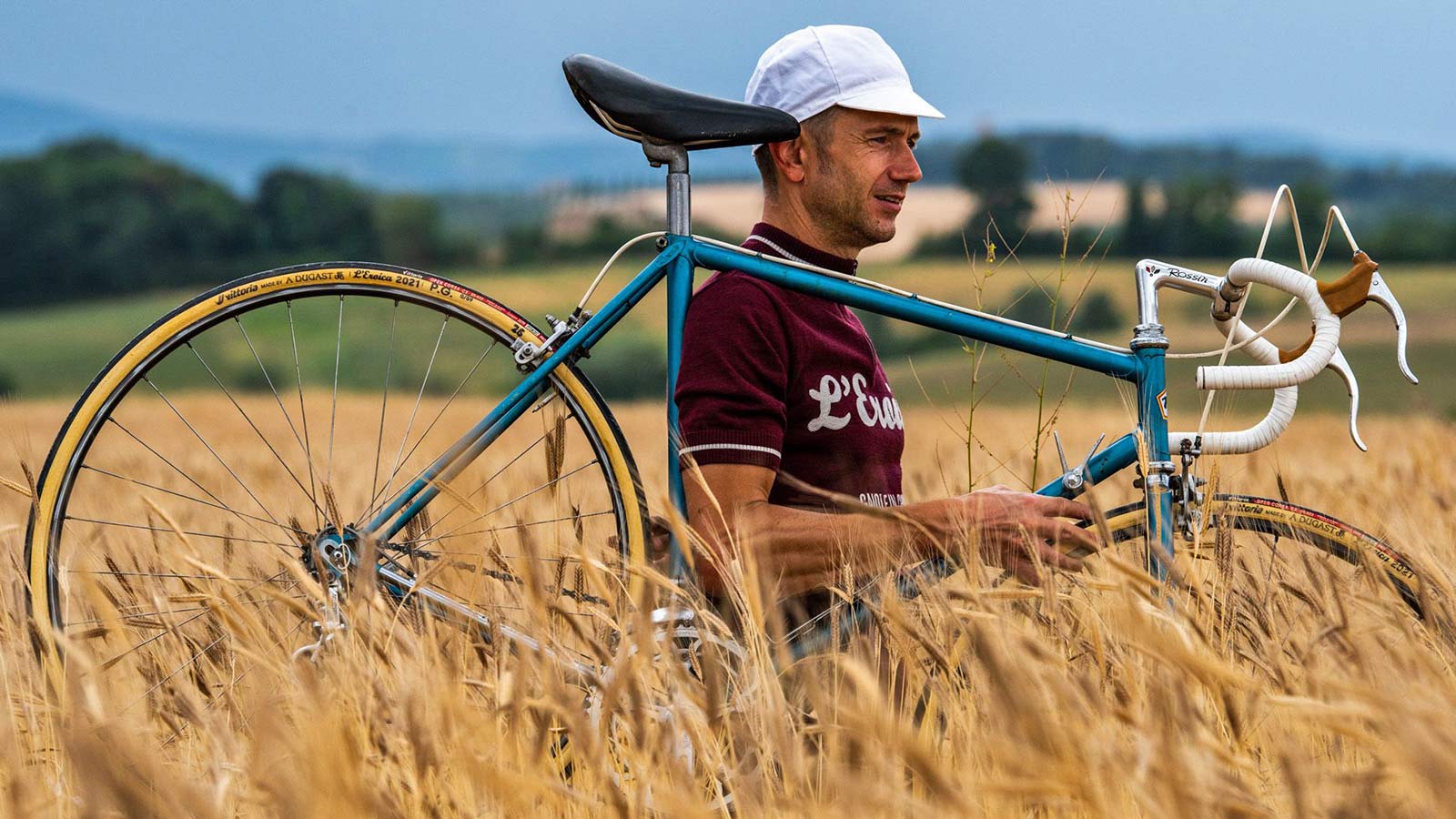 Vittoria made by A Dugast L Eroica limited edition 25mm retro vintage tubular road bike tires, field