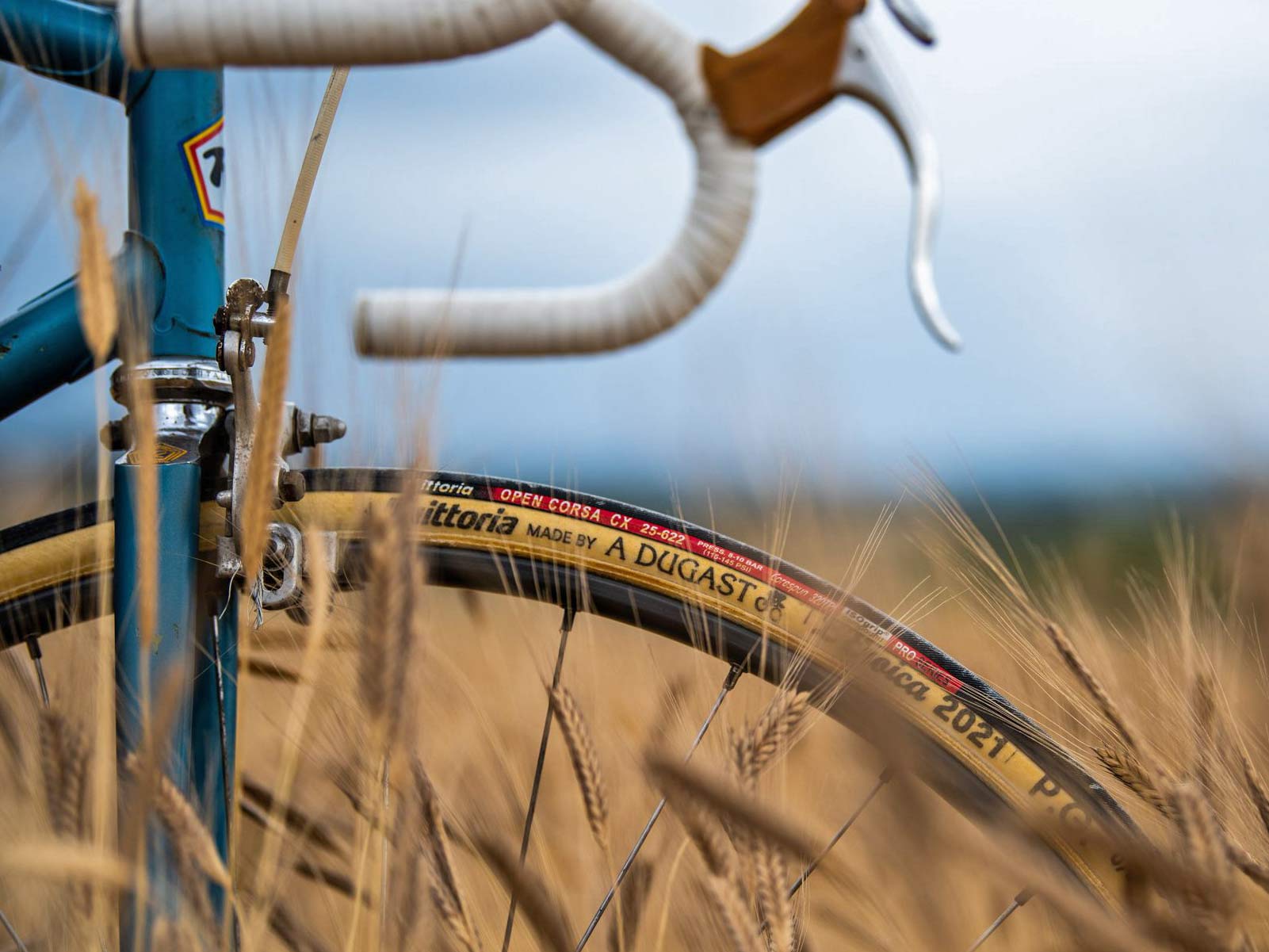 Vittoria made by A Dugast L Eroica limited edition 25mm retro vintage tubular road bike tires, field